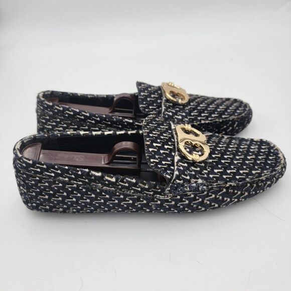 Tory Burch Calf Hair Horsebit Loafers Size 8.5 Slip On - Picture 13 of 14